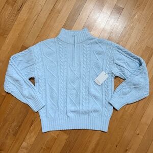 NWT Light Blue P.J. Salvage Cable Knit Sweater Size XS